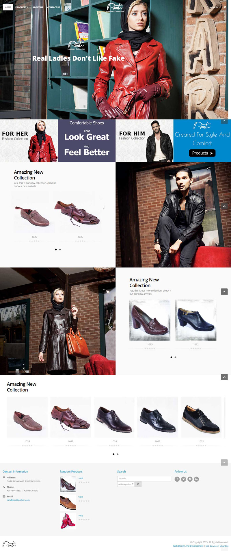 طراحی سایت تولیدی لباس و پوشاک Panti ترکیه
